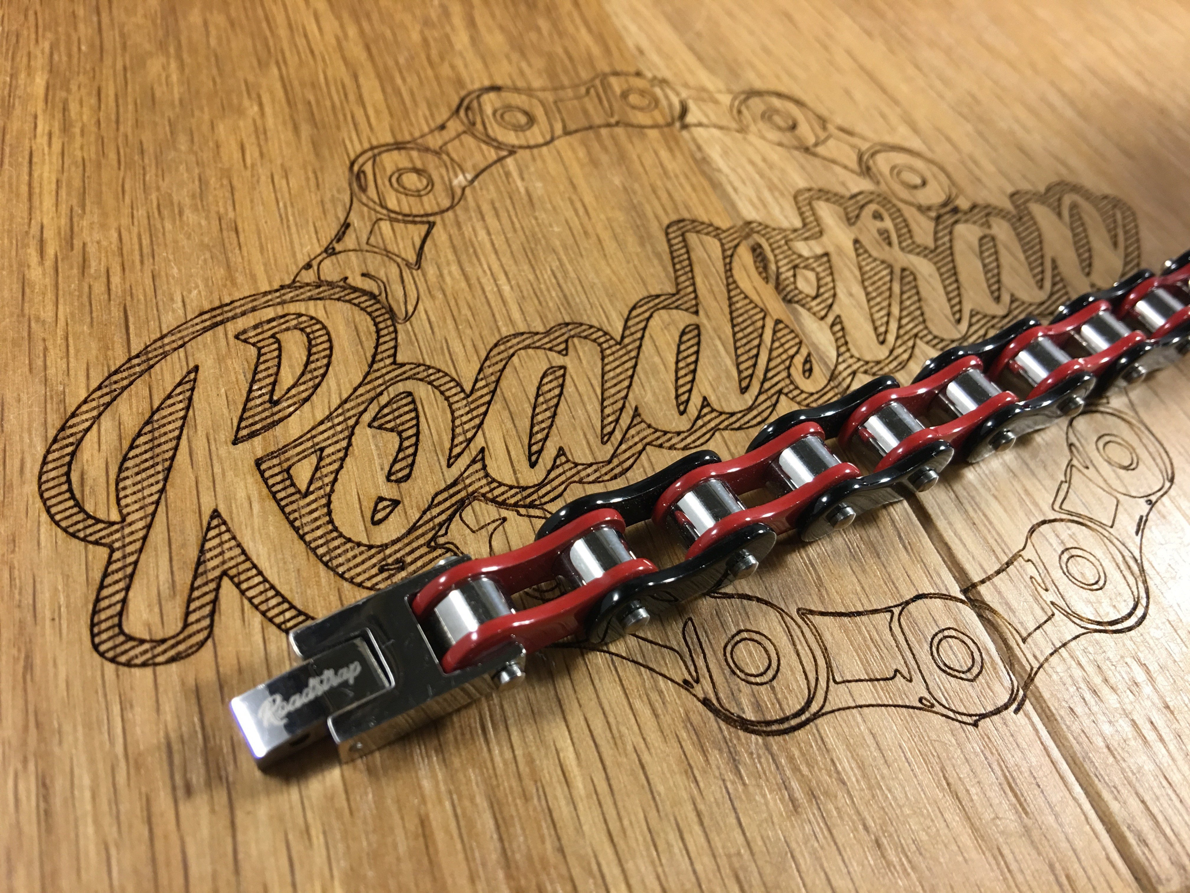 Bracelet chaîne unisexe rouge