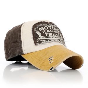 Casquette motor racing team jaune Roadstrap