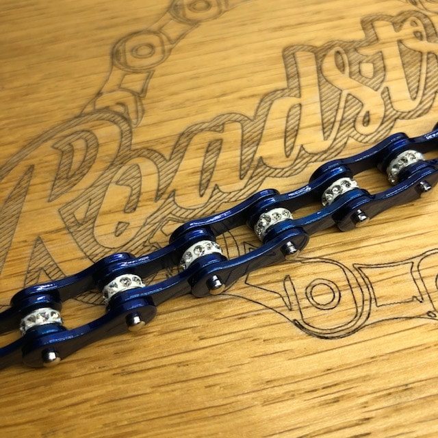 Bracelet chaîne femme bleu marine 3