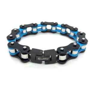 Bracelet chaîne unisexe bleu 1