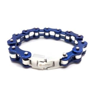 Bracelet chaîne unisexe bleu 3