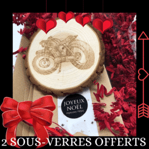 LES SOUS-VERRES DISQUE DE BOIS ROADSTRAP