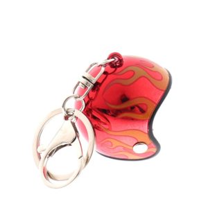 Porte-clé casque flamme moto rouge Roadstrap