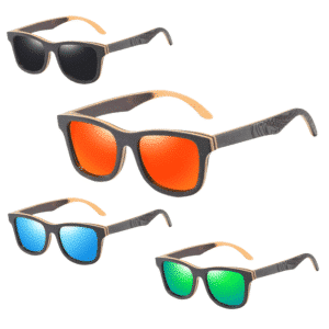 Lunettes de Soleil en bois de sk8 roadstrap