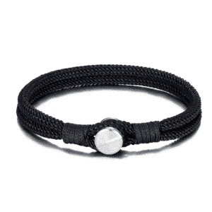 Bracelet Cordon noir à vis Roadstrap