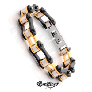 BRACELET CHAINE MOTO DORÉ Roadstrap 2022