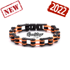 Bracelet chaine moto orange mat Roadstrap