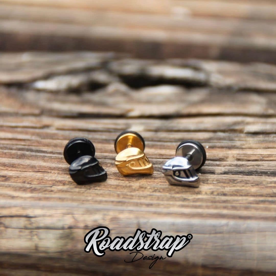 Boucle d’oreille spécial casque moto
